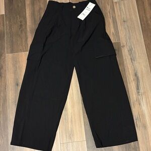 Elegant Black Wide Leg Women's Pants